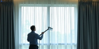 Commercial curtain steam cleaning service pacific-paradise hotels offices