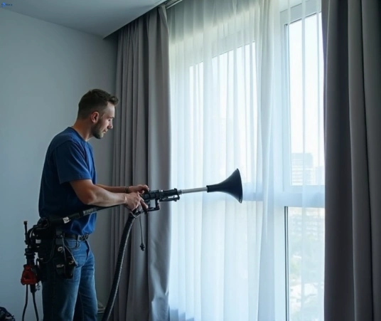 Professional residential curtain cleaning process equipment Matty Curtain Cleaning pacific-paradise