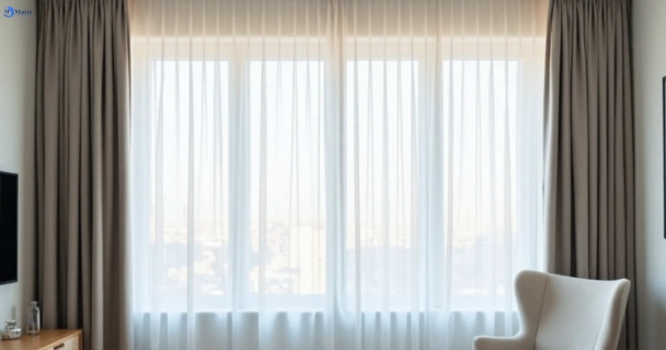 Freshly steam cleaned curtains in pacific-paradise QLD