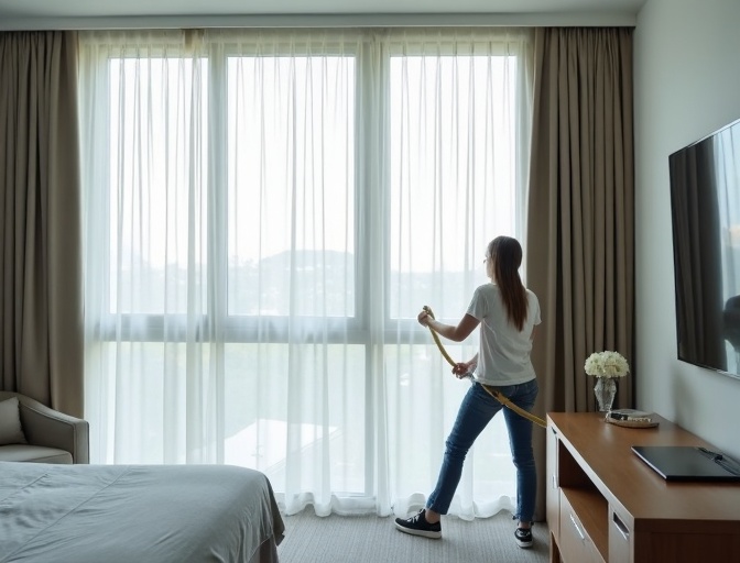 Pacific Paradise Sheer Curtain Cleaning